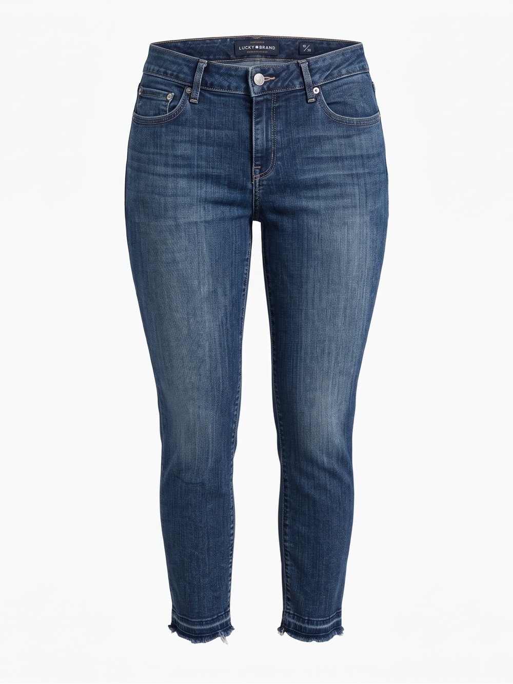 Lucky Brand Distressed Raw Hem Ankle Denim Jeans | 10